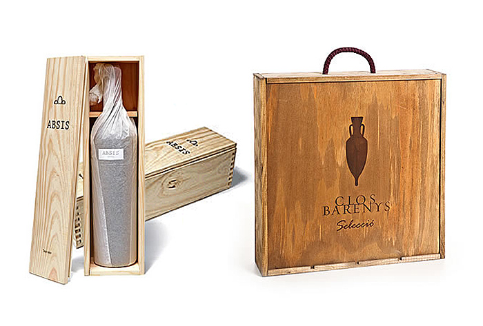 Cajas de vino de madera